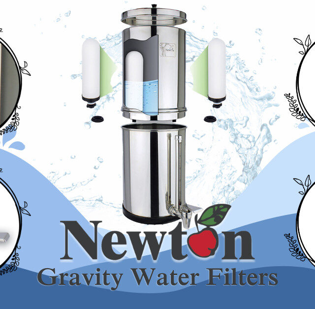 Newton Gravity Fluoride Water Filter System with stand and tap