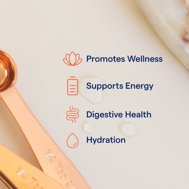 PurOstill Trace Mineral Drops with measuring spoon and health benefits listed.