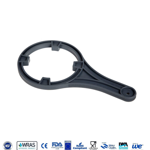Water filter spanner wrench for reverse osmosis housing.