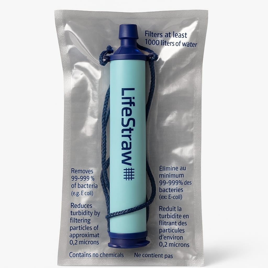 LIFESTRAW Personal Water Filter - Premium Quality Purification Straw for Survival
