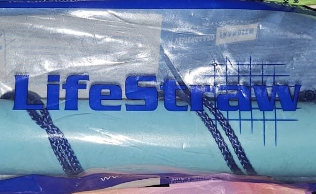 LIFESTRAW water filter straw in packaging