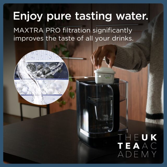 BRITA Cube Black 4L Hot Water Dispenser with MAXTRA PRO filter