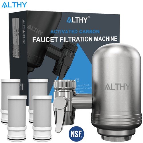 Premium ALTHY Stainless Faucet Water Filter Purifier System - Quality Kitchen Filtration