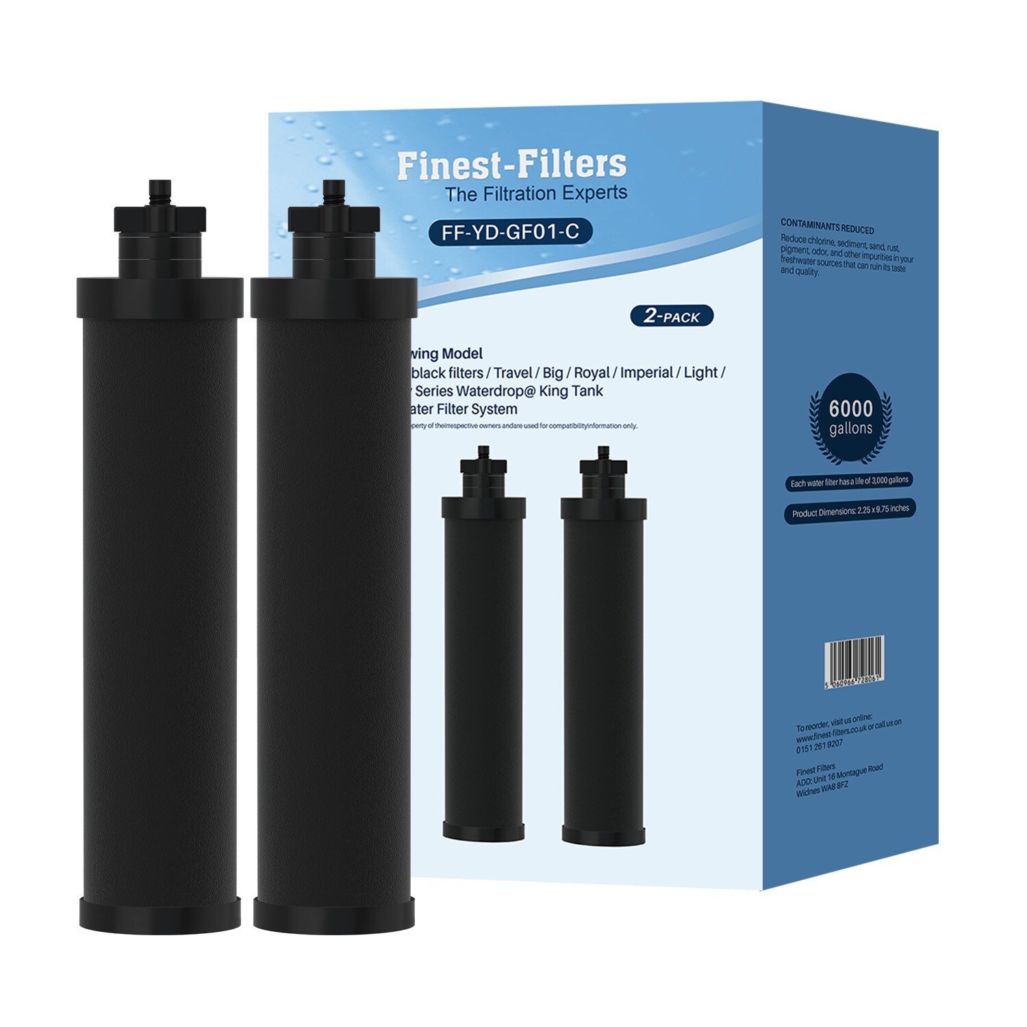 Premium Water Filter Replacement for Berkey BB9-2 Gravity Fed Systems - Quality Fit